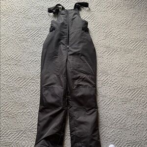 Black Snow Bib Overalls
